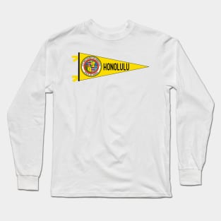 Honolulu Flag Pennant Long Sleeve T-Shirt